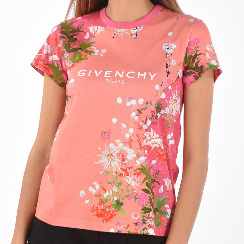 Givenchy - Women’s - Paris Logo Floral T-shirt